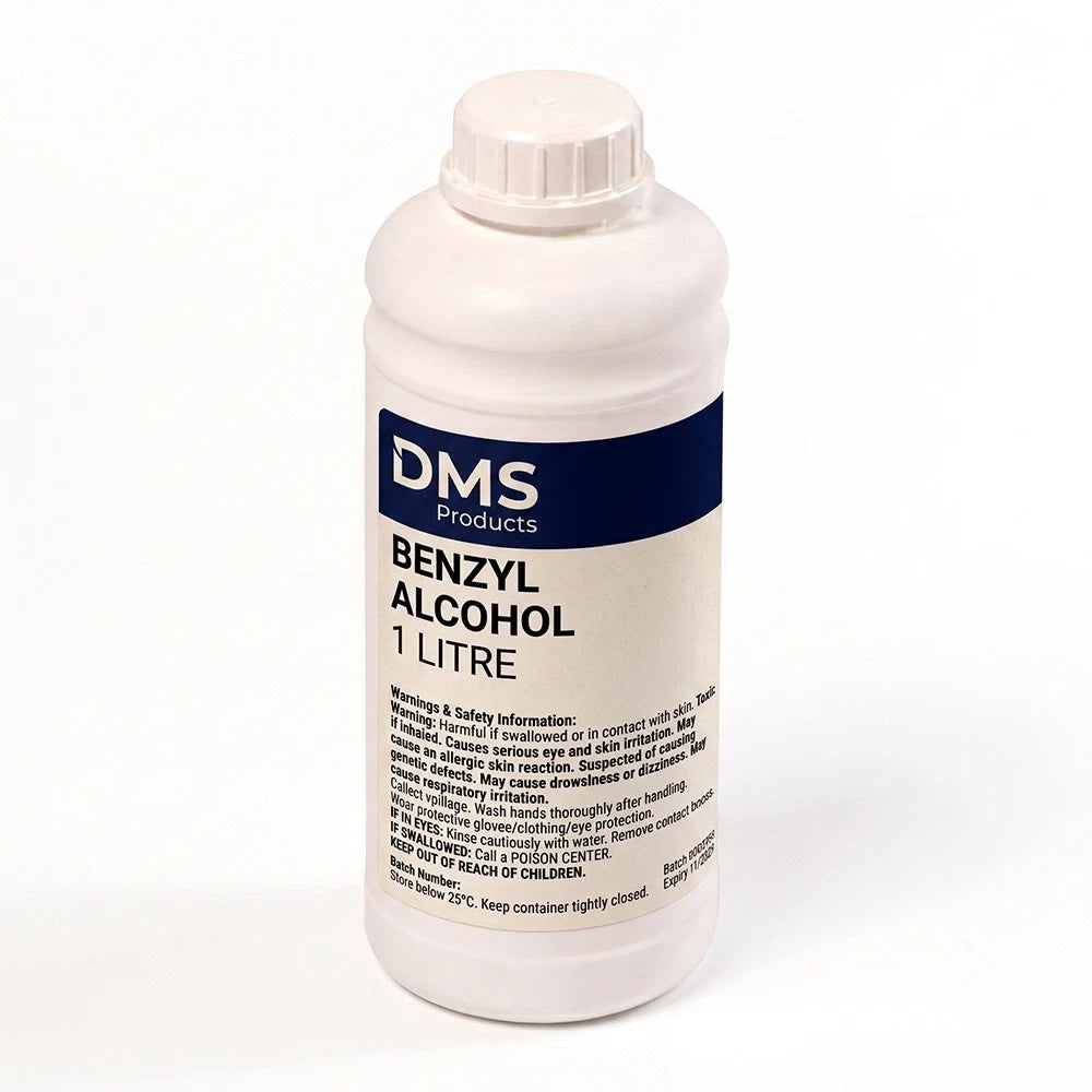 Benzyl Alcohol 100% Pure Grade Preservative Solvent 50ml 100ml 500ml 1 litre